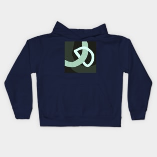 Minimalist Dark Worm World Abstract Art Kids Hoodie